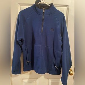 Mens northface pull over fleece